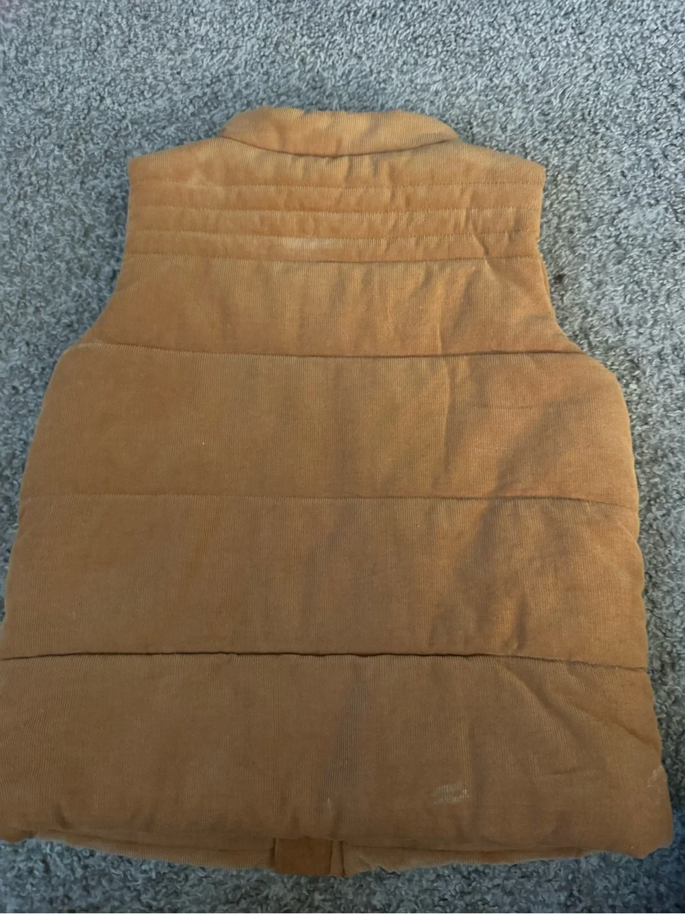 Tahari Kids Corduroy Quilted Vest - Tan